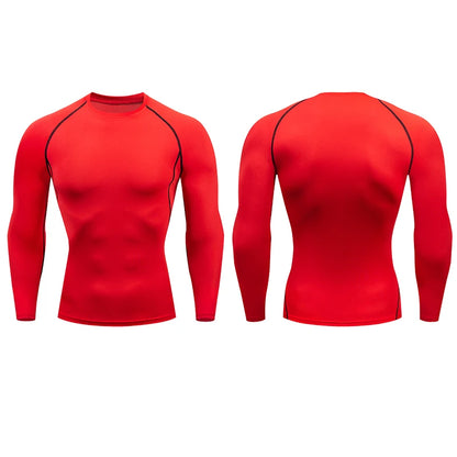 Heren Compressie Sportshirt Droog Fit