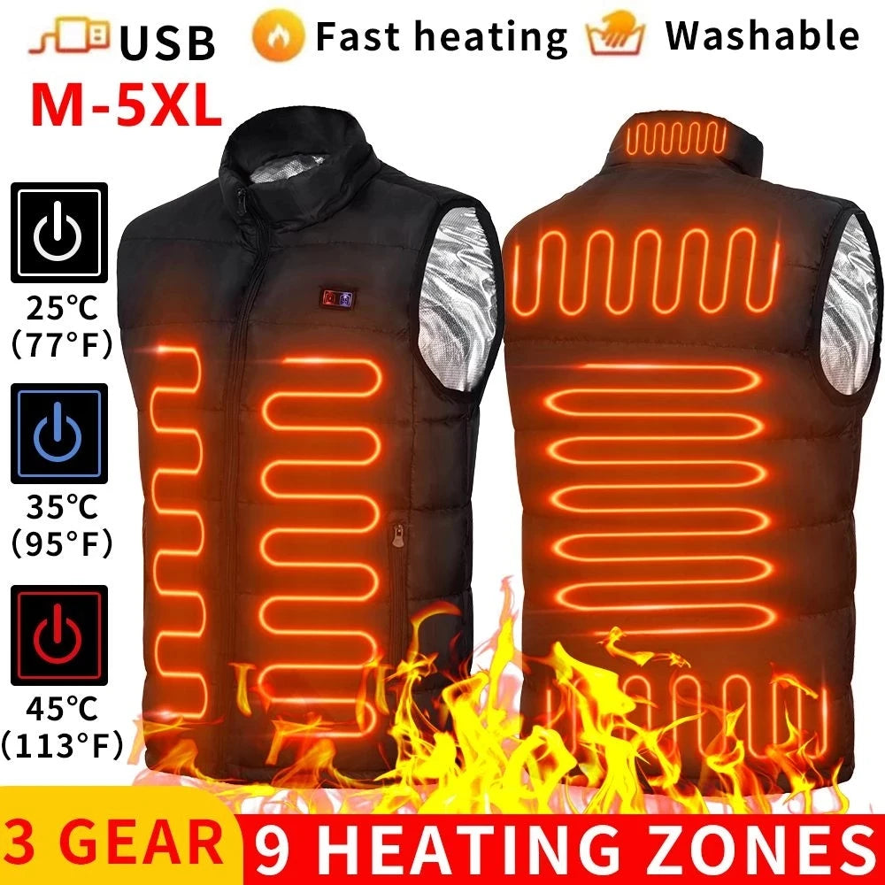 Heated Vest Met USB Verwarming