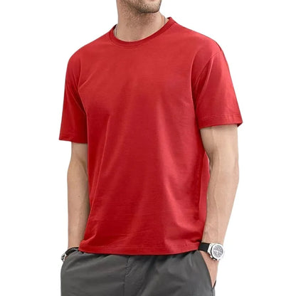 Heren Zomer T-Shirt Katoen Basics