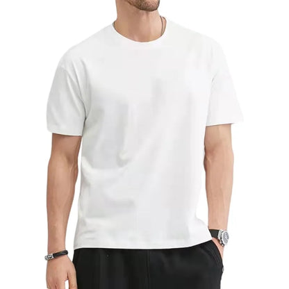 Heren Zomer T-Shirt Katoen Basics