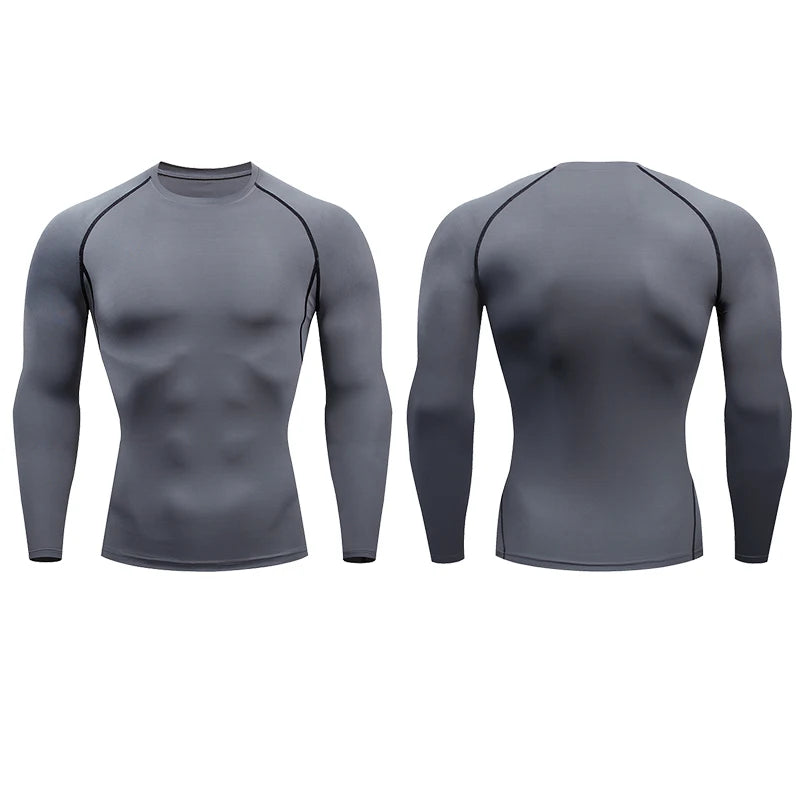 Heren Compressie Sportshirt Droog Fit