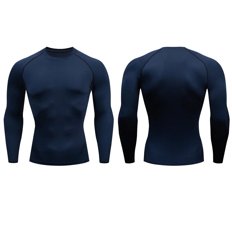 Heren Compressie Sportshirt Droog Fit